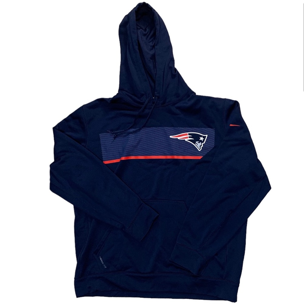 Used Therma Fit Nike New England Patriots Hoodie Navy Size XL